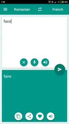 French-Romanian Translator android App screenshot 0