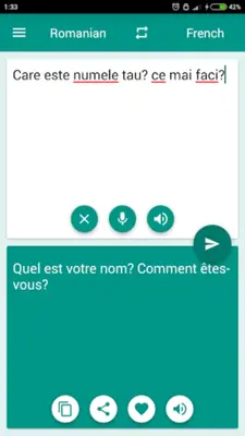 French-Romanian Translator android App screenshot 2